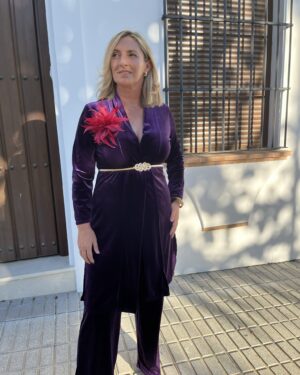 CONJUNTO TERCIOPELO MORADO
