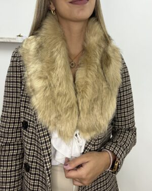 CUELLO DE PELO SINTÉTICO CAMEL