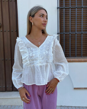 CAMISA BLANCA PLUMETI