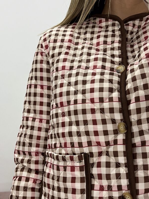CHAQUETA DE CUADROS ACOLCHADA - Imagen 2