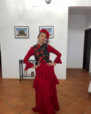 TRAJE JARANA BURDEOS