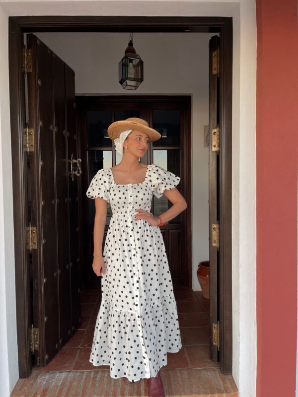 VESTIDO LUNARES NEGRO