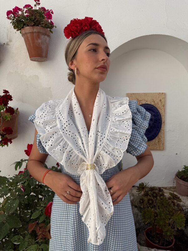 BATA DE VICHY CELESTE - Imagen 3