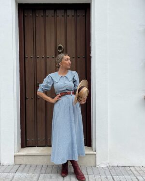 TRAJE VICHY AZUL