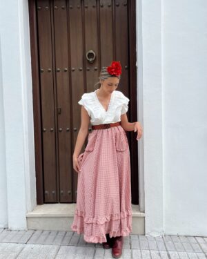 BLUSA BLANCA VOLANTE