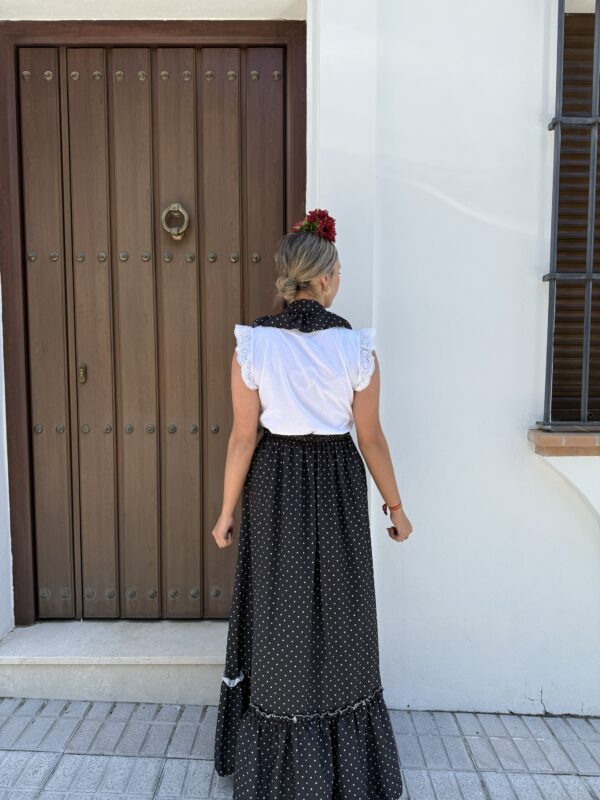CONJUNTO PICO Y FALDA LUNARES - Imagen 2