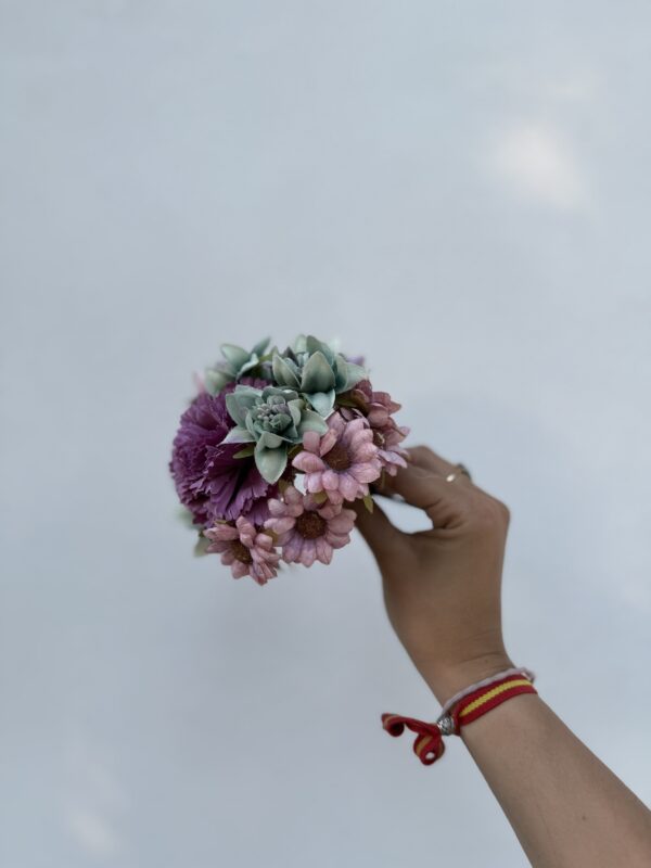 RAMILLETE TONOS PASTELES CLAVEL - Imagen 3