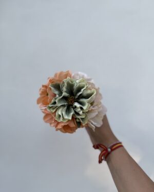 RAMILLETE VERDOSO/NARANJA PASTEL