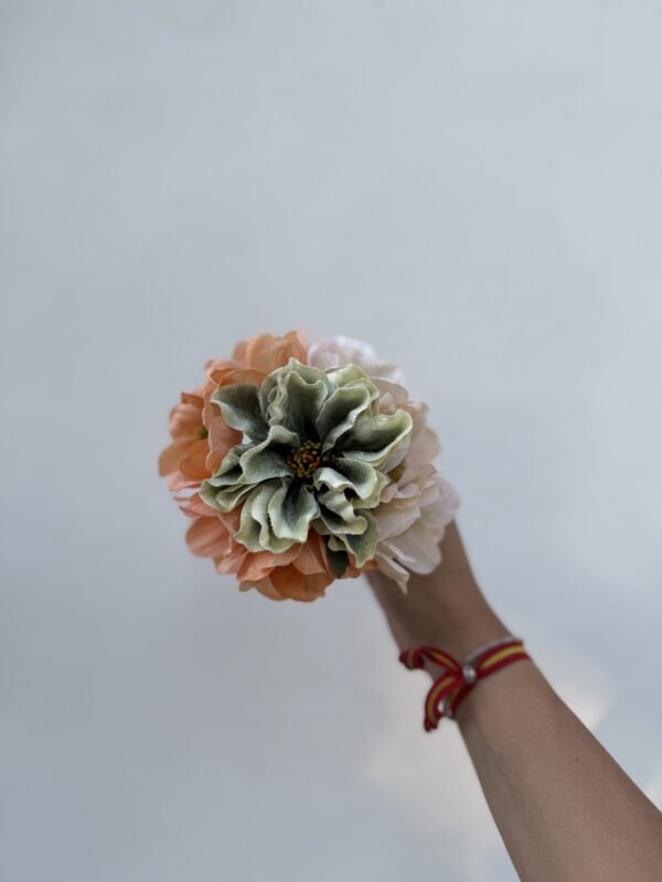 RAMILLETE VERDOSO/NARANJA PASTEL