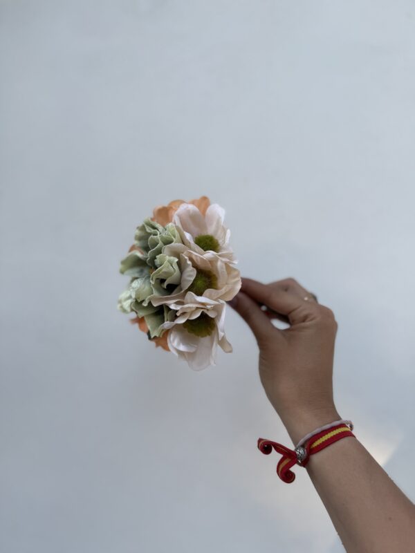 RAMILLETE VERDOSO/NARANJA PASTEL - Imagen 2