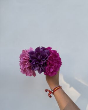 CORONA 3 FLORES ROSA/MORADO/FUSCIA