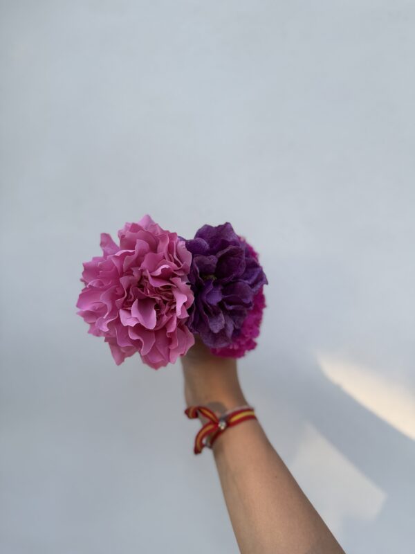 CORONA 3 FLORES ROSA/MORADO/FUSCIA - Imagen 3