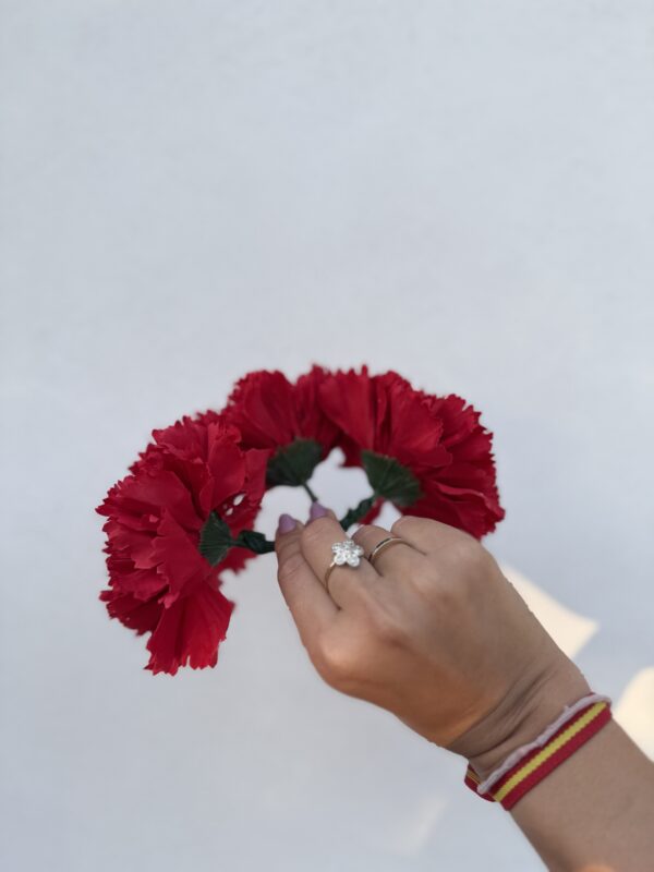 CORONA DE CLAVELES ROJOs - Imagen 3