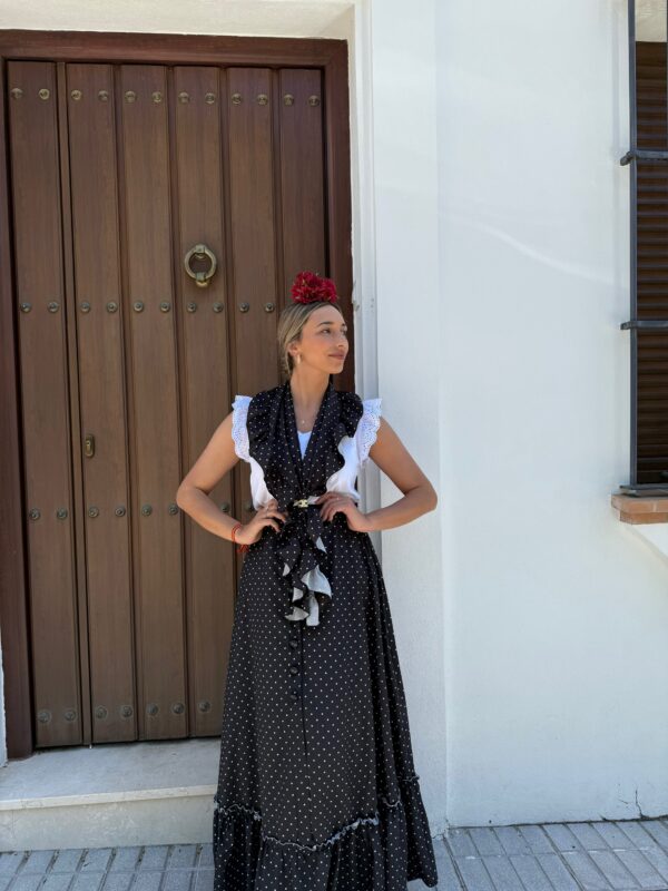 CONJUNTO PICO Y FALDA LUNARES