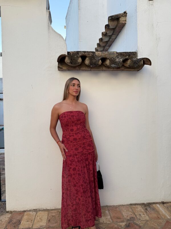 VESTIDO FLORENCIA ROJO