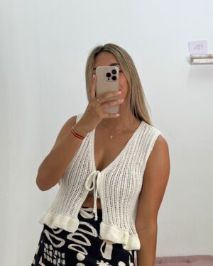 CHALECO CROCHÉ BLANCO