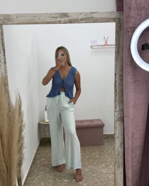 PANTALÓN CELESTE