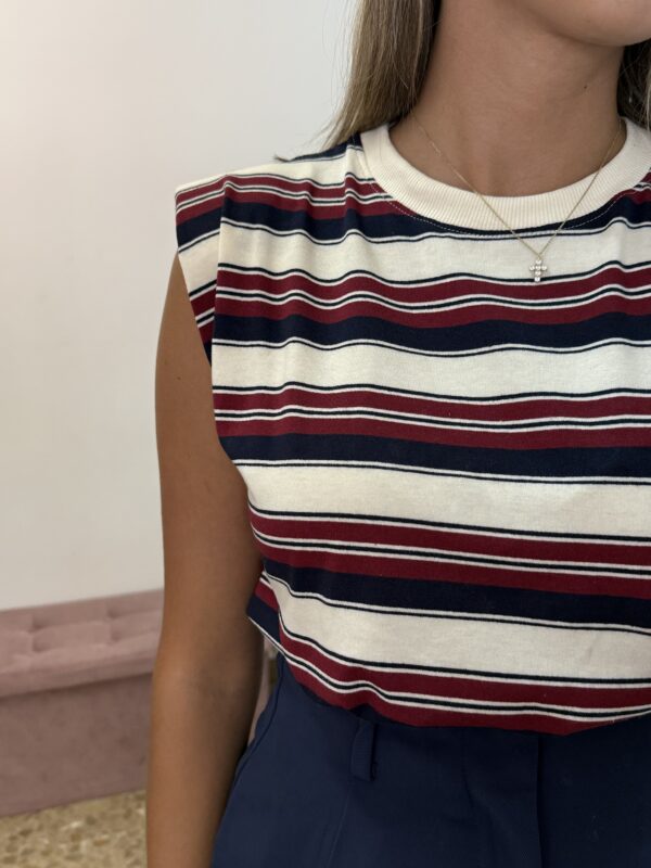 CAMISETA RAYAS HOMBRERAS - Imagen 2