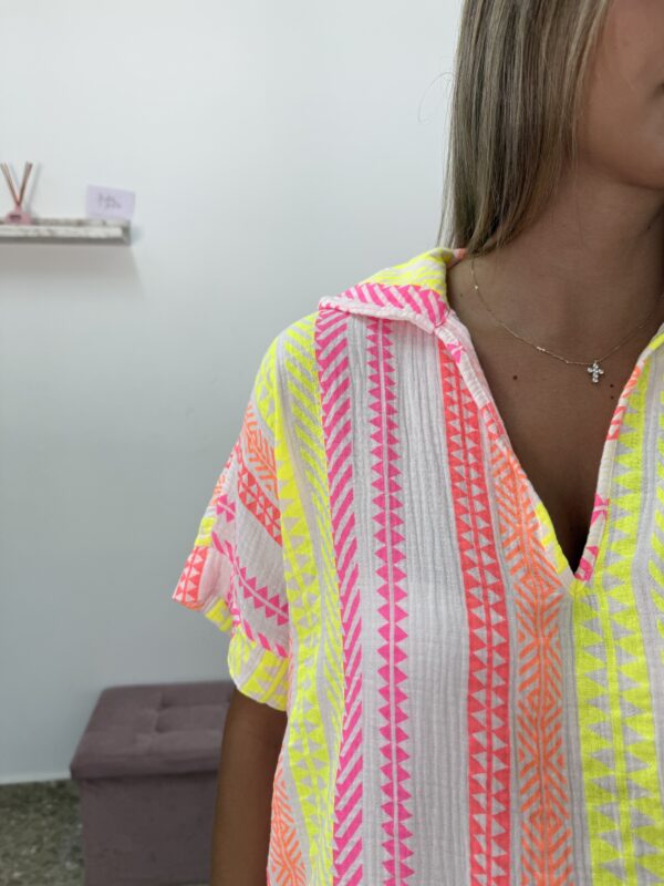 VESTIDO BAMBULA ESTAMPADO FLÚOR - Imagen 2