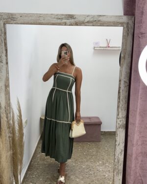 VESTIDO ÉBANO VERDE