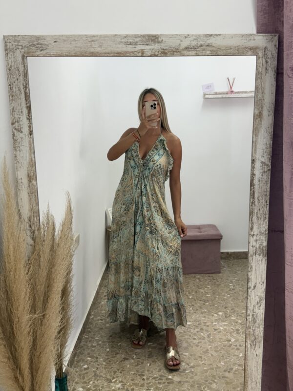 VESTIDO INDIO TURQUESA