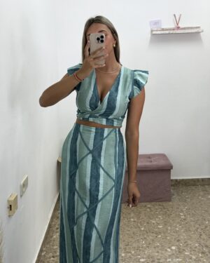 CONJUNTO MARIBEL TURQUESA