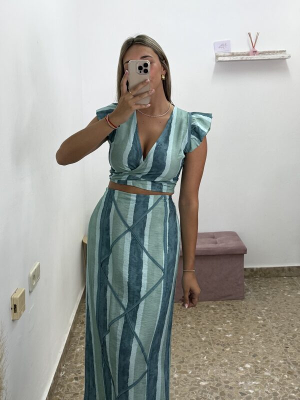 CONJUNTO MARIBEL TURQUESA