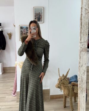 VESTIDO CHOCOLATA VERDE