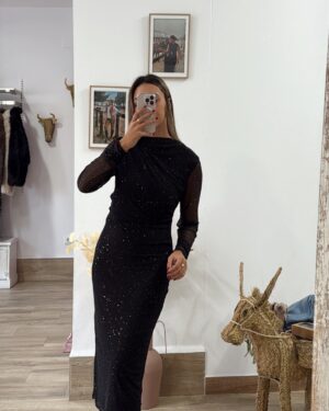 VESTIDO MIDI TULL BRILLI