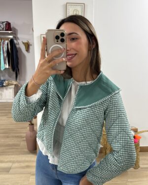 CHAQUETA VICHY VERDE