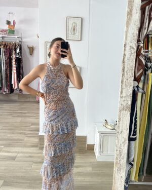 VESTIDO ANTONELLA CELESTE